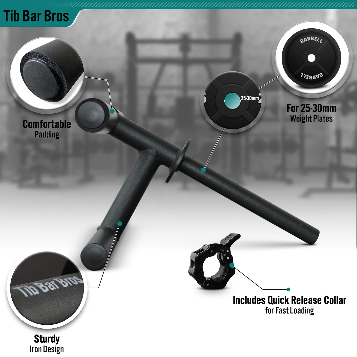 Tib Bar – Tibialis Trainer - FREE Weight Clip (🎁)