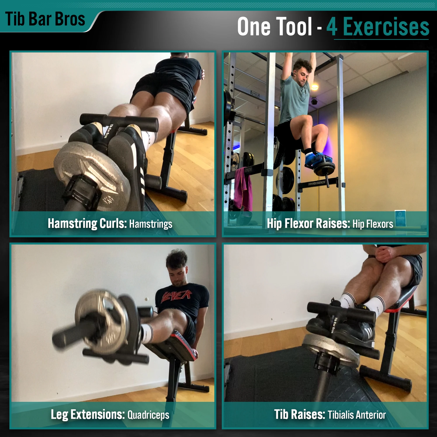 Tib Bar – Tibialis Trainer - FREE Weight Clip (🎁)